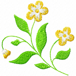 Flowers And Tree Embroidery Design 11 Flowers And Tree Embroidery Design 11